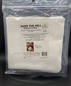 Over The Hill  Dispose-A-Nap™ Buttonhole Napkin Bib "For Stain Prevention On the Go"